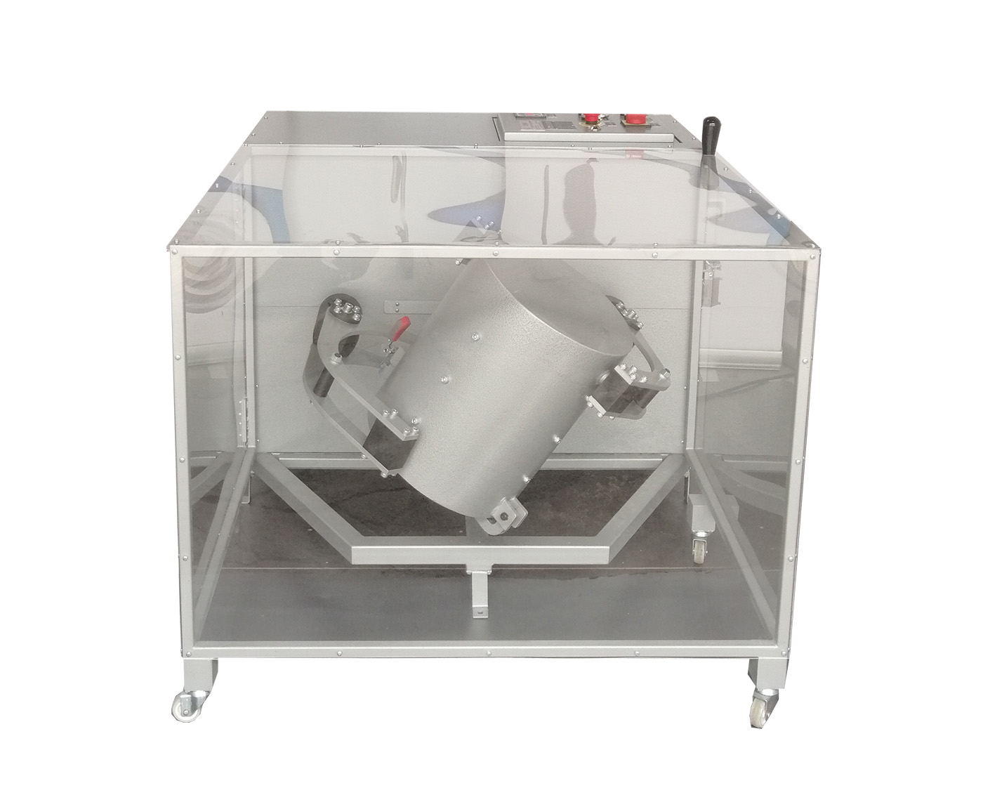 Lab-Scale 3D Shaker Mixer & Mill w/ 2L or 5 L Tank for Dry Powder