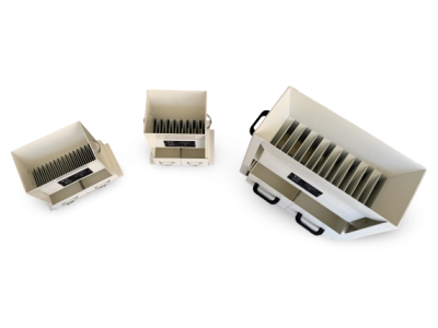 ÜNAL manuel riffle numune bölücü (Jones tipi), kanal (riffle) yapısı üstten görünüm