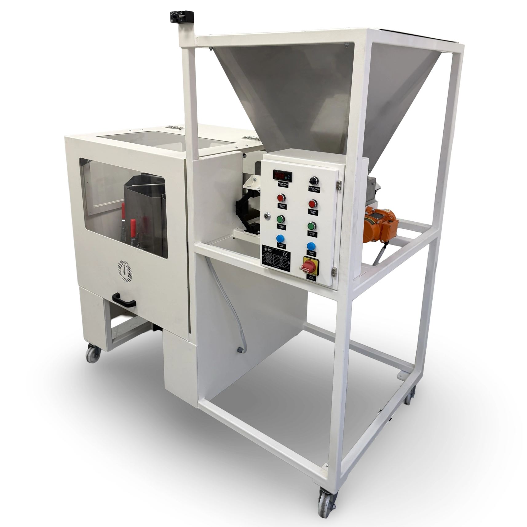 Hassas ve tekrarlanabilir numune bölme için otomatik numune bölücünün açılı görünümü